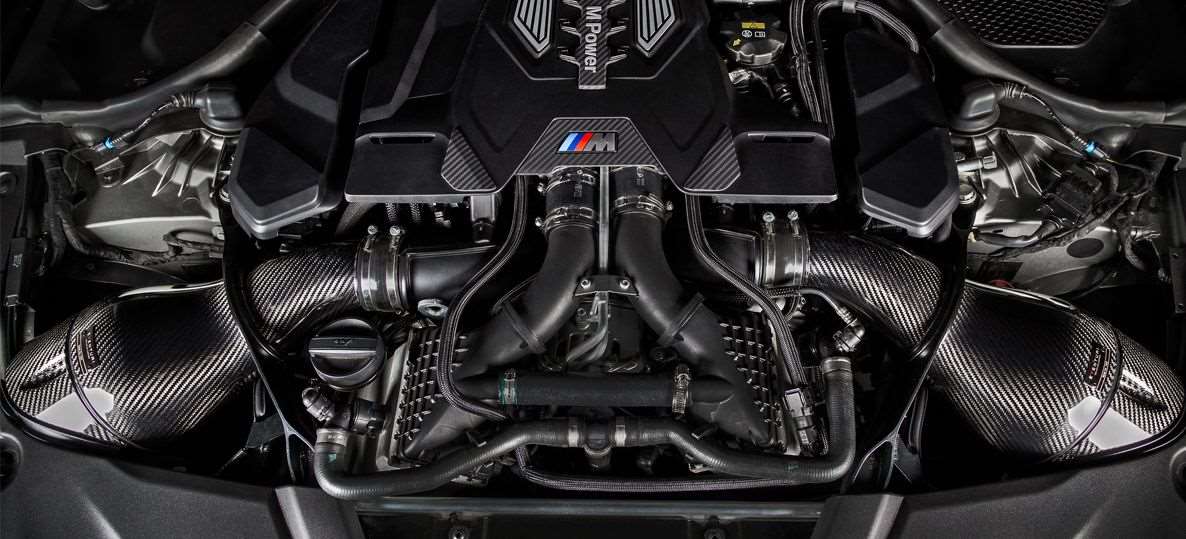 Eventuri F9X M5/M8 Black Carbon intake with shrouds